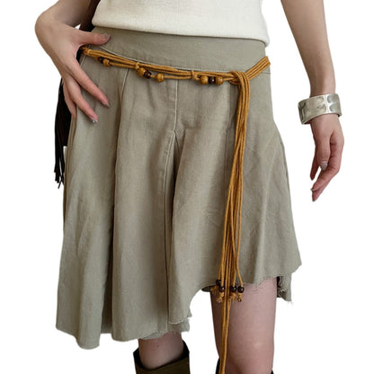 Beco Y2K Braided Rope Tassel Tie Waist Belt product shape