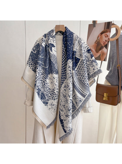 Scarvii - Botanical Scene Reversible Scarf