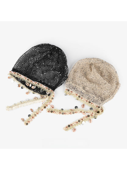 Haila - Boho Hollow Out Round Crown Slouch Hat