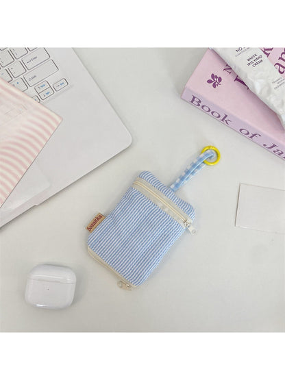 Cosbai Mini Zipper Key Pouch open displaying interior space for keys