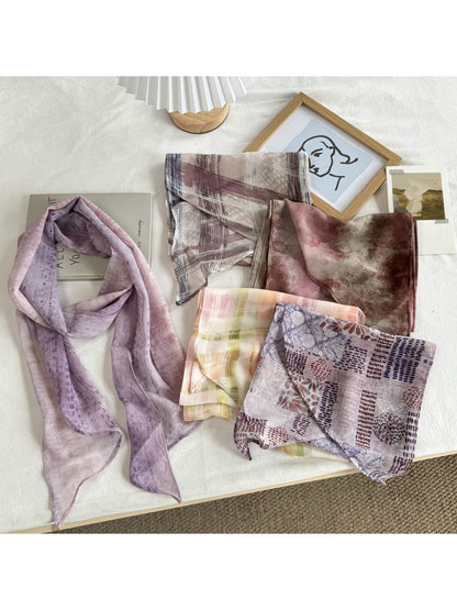 Scarvii - Romantic Style Minimal Printed Scarf