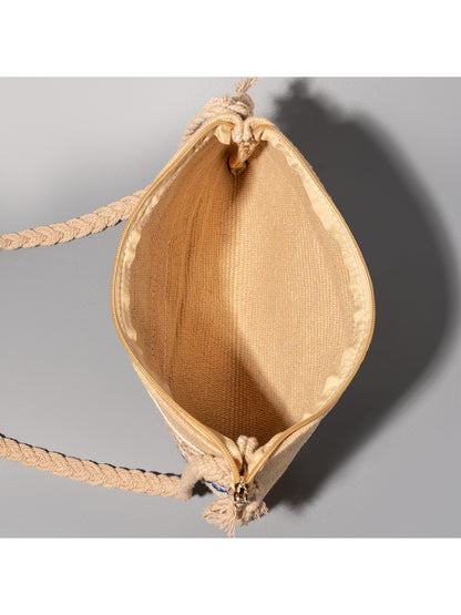 Cosbai - Boho Woven Crossbody Bag - Minimalist & Spacious