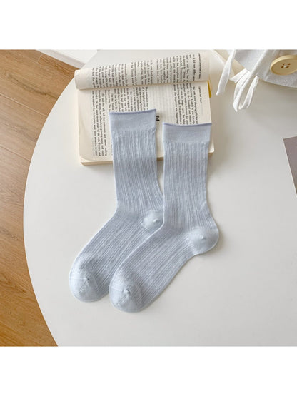 Rufia - Lightweight Modal Ribbed Crew Socks