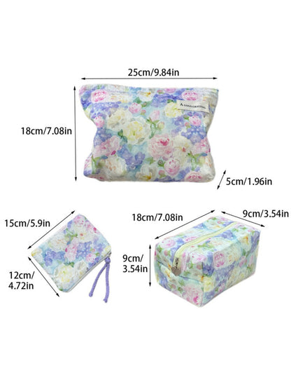 Cosbai Watercolor Floral Cosmetic Bag product image