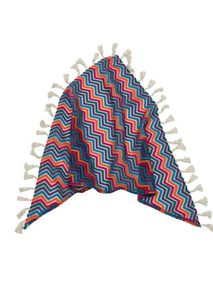 Scarvii - Multicolor Zigzag Triangle Headband