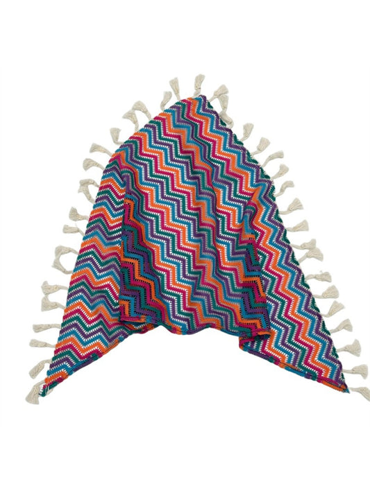 Scarvii - Multicolor Zigzag Triangle Headband