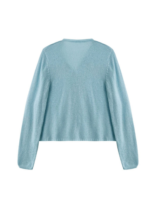 Crosa - Knitted Sweater Featuring Exquisite Embroidery