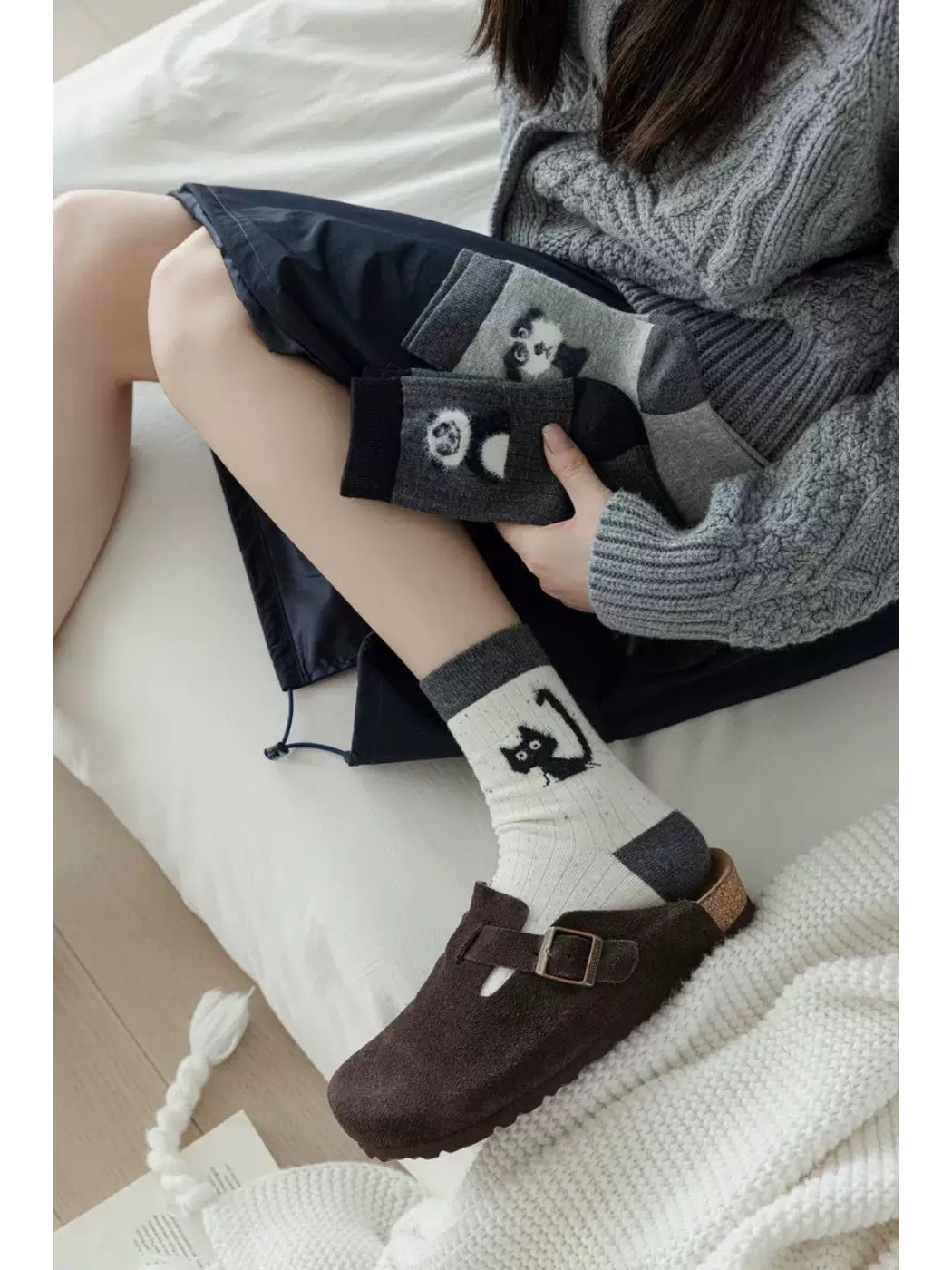 Rufia - Playful Pet Faces Crew Socks
