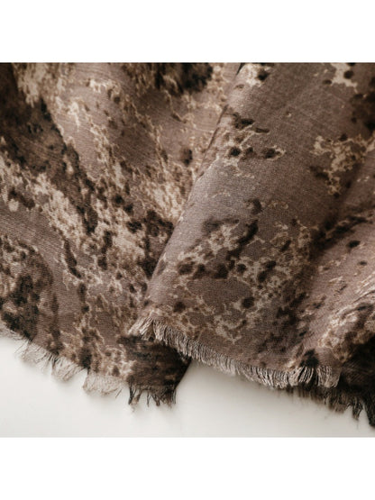 Scarvii - Vintage Dark Ombre Print Scarf