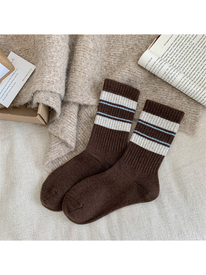 Rufia - Classic Stripe Ribbed Daily Crew Socks product image 7