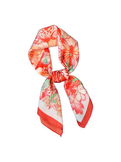 Scarvii - Butterfly Print Casual Fashion Square Scarf