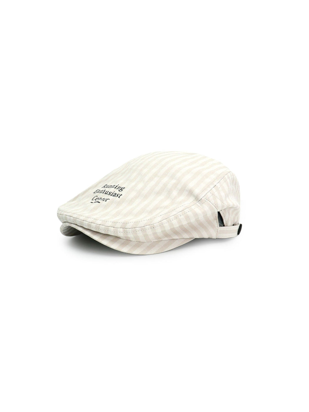 Haila - Grid Check Embroidered Flat Cap