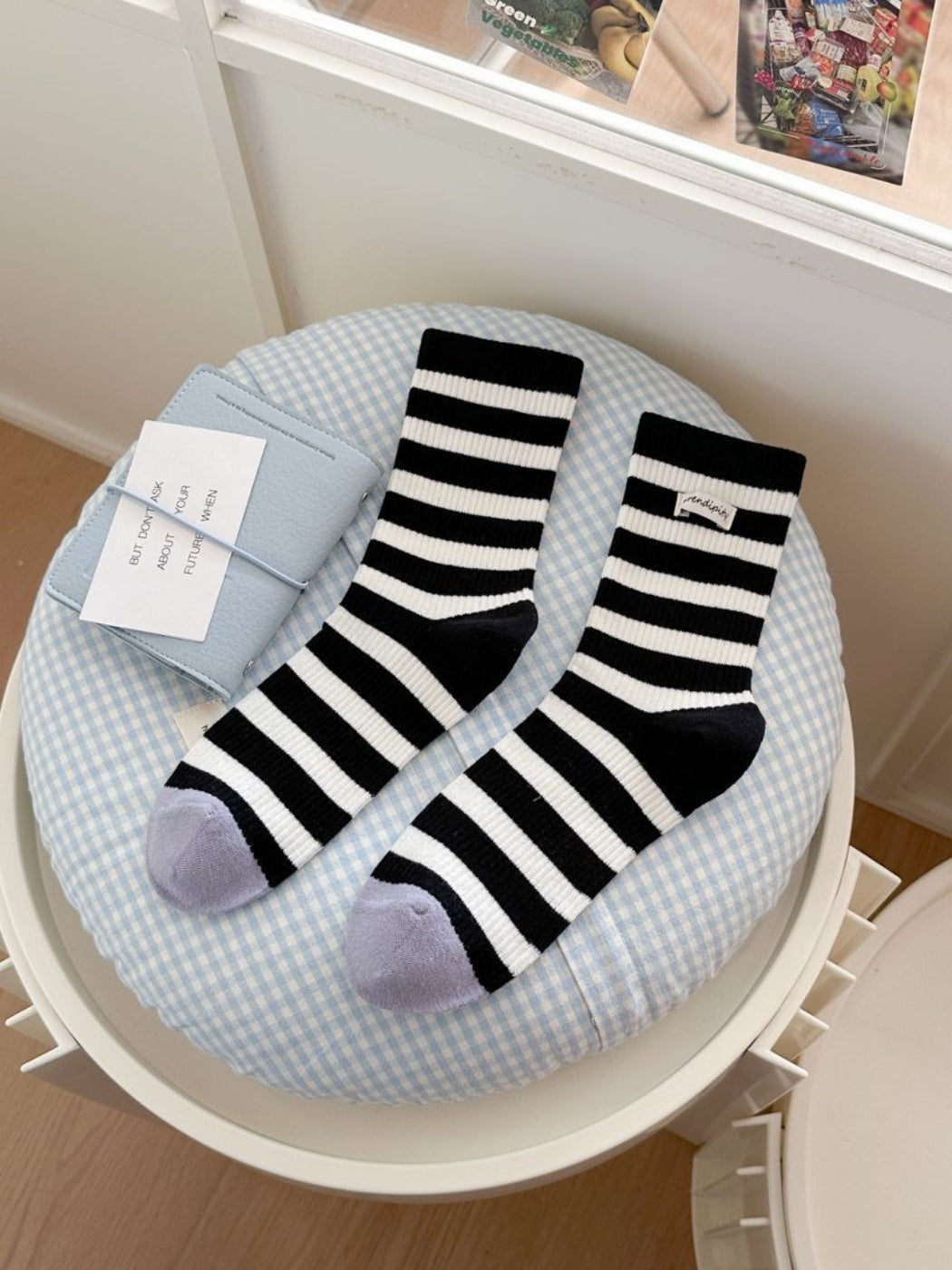 Rufia - Ribbed Stripe Crew Socks product image 4