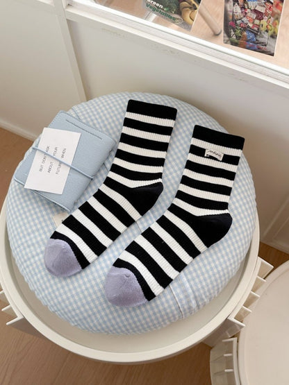 Rufia - Ribbed Stripe Crew Socks product image 4