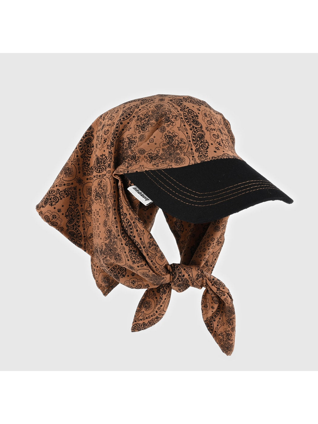 Haila - Retro Printed Curved Brim Headscarf Cap