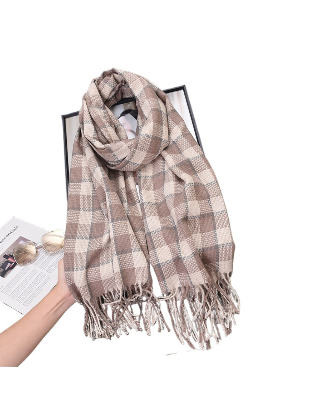 Scarvii - Soft Plaid Winter Scarf
