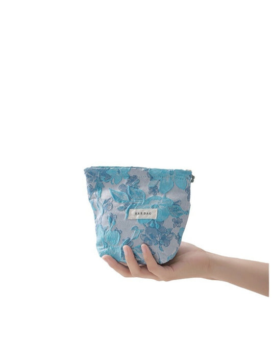 Cosbai - Coin Purse & Cosmetic Bag with Floral Prints - 2 Sizes