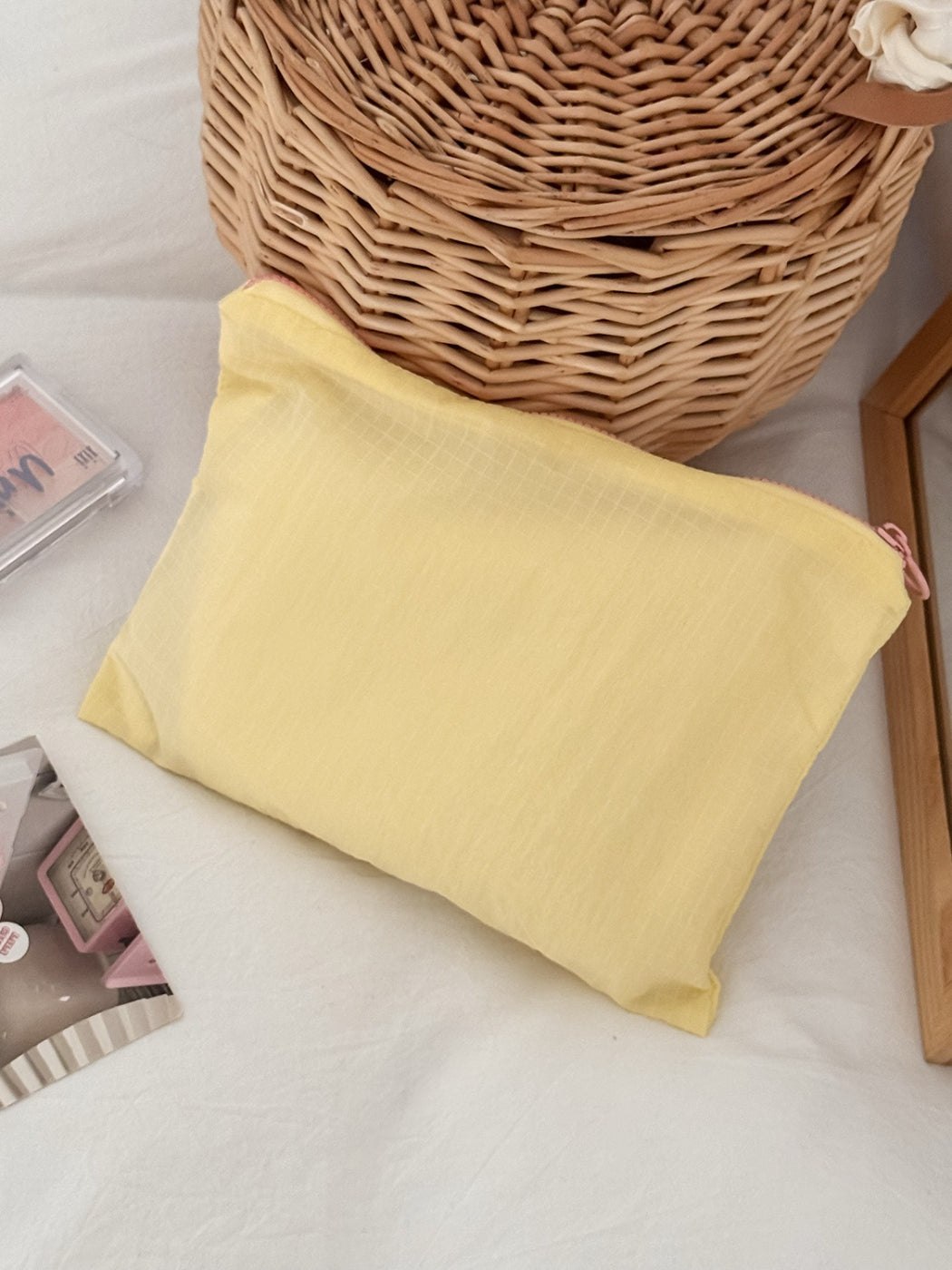 Cosbai Everyday Travel Toiletry Pouch with top view showing shape