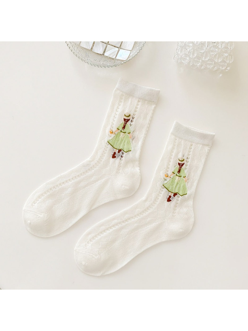 Rufia - Storybook Girl Sheer Crew Socks product image 6