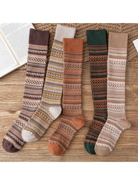 Rufia - Vintage Long Knee High Socks for Women
