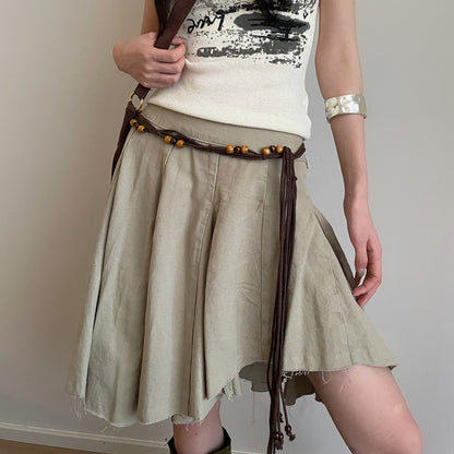 Beco Y2K Braided Rope Tassel Tie Waist Belt product shape