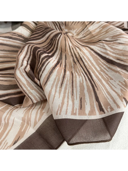 Scarvii - Abstract Line Art Sheer Square Scarf
