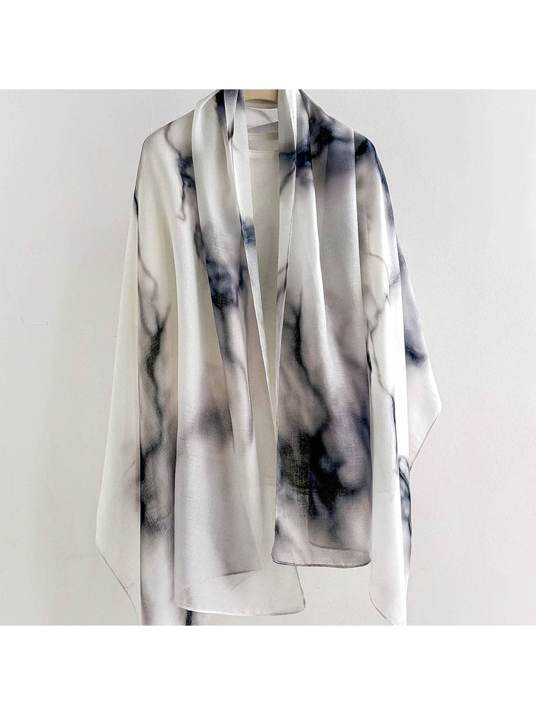 Scarvii - Ink Floral Printed Summer Wrap Scarf