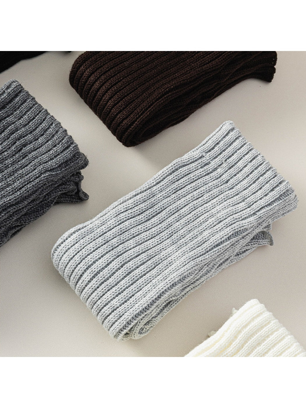 Cozyra - Solid Color Knit Leg Warmers