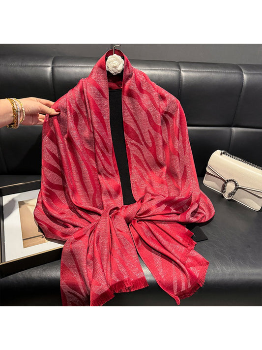 Scarvii - Zebra Pattern Soft Wrap Scarf