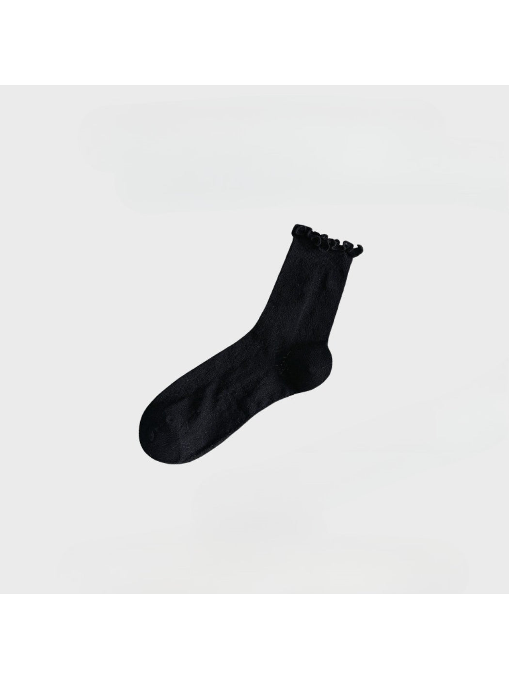 Rufia - Soft Knit Ruffle Cuff Crew Socks product image 6