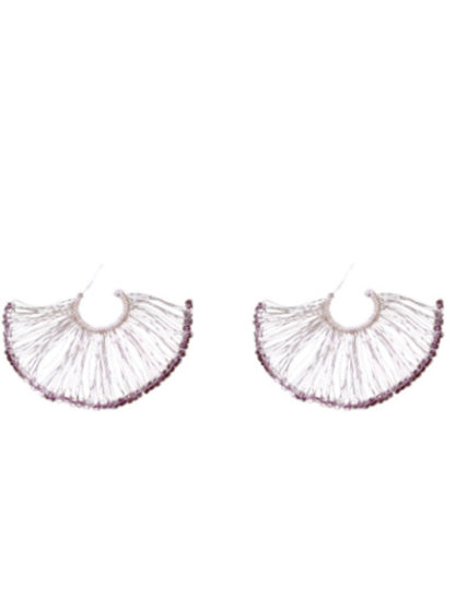 Earwish – Woven Fan-Shaped Earrings