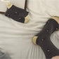 Rufia - Vintage Color Block Slouchy Mid-Calf Socks