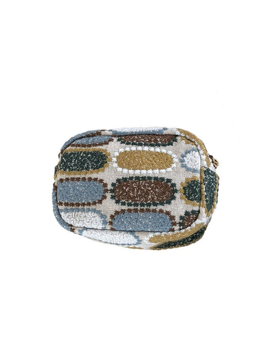 Cosbai - Mini Embroidered Zipper Cosmetic Pouch