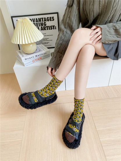 Rufia Bloom Texture Knit Crew Socks product image 11