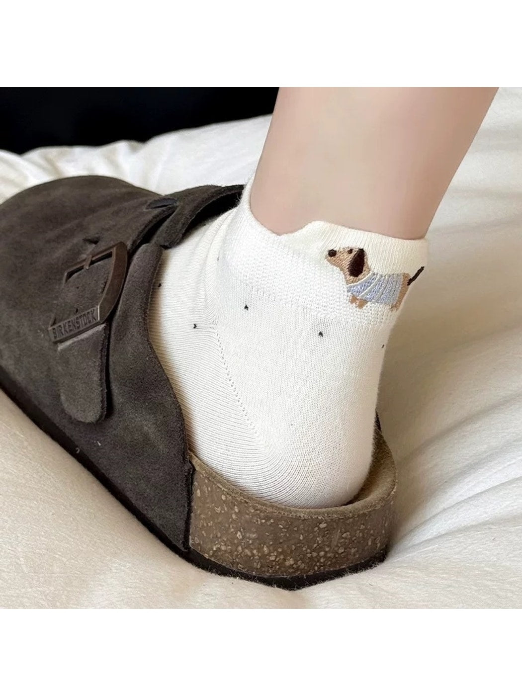 Rufia - Cute Dog Motif Women's Cartoon Ankle Socks