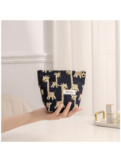 Cosbai - Giraffe Print Portable Storage Bag