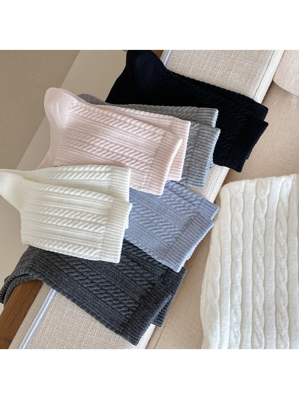 Rufia Textured Knit Crew Socks product image 4