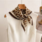 Scarvii - Retro Dot Print Square Neck Scarf Wrap