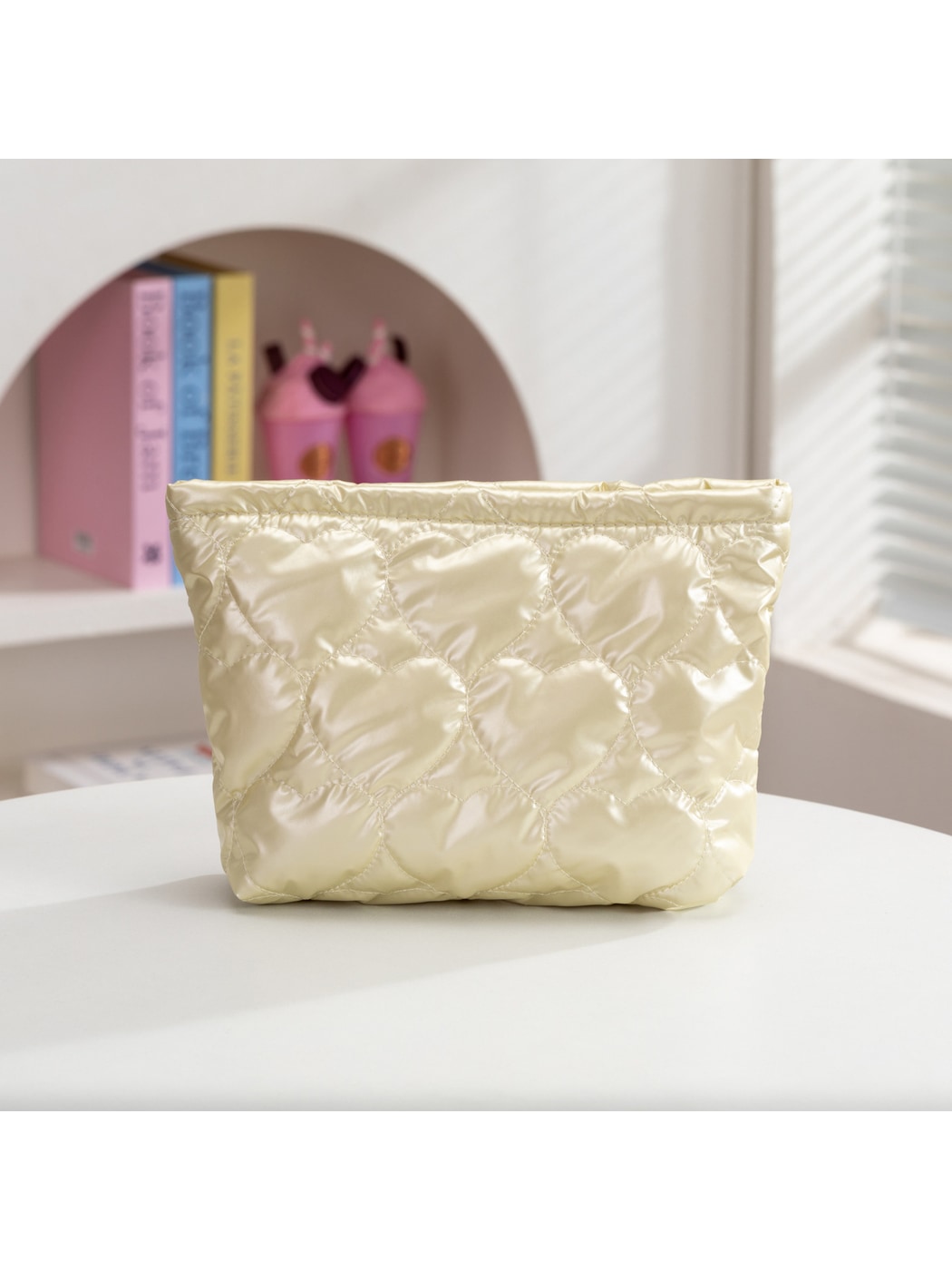 Cosbai - Minimalist Pattern Cosmetic Organizer Bag