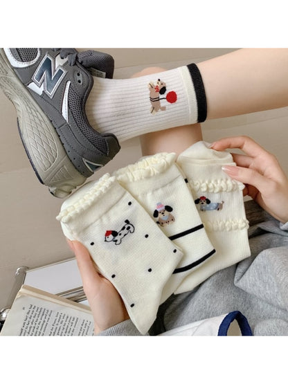 Rufia - Playful Puppy Crew Socks product image 2