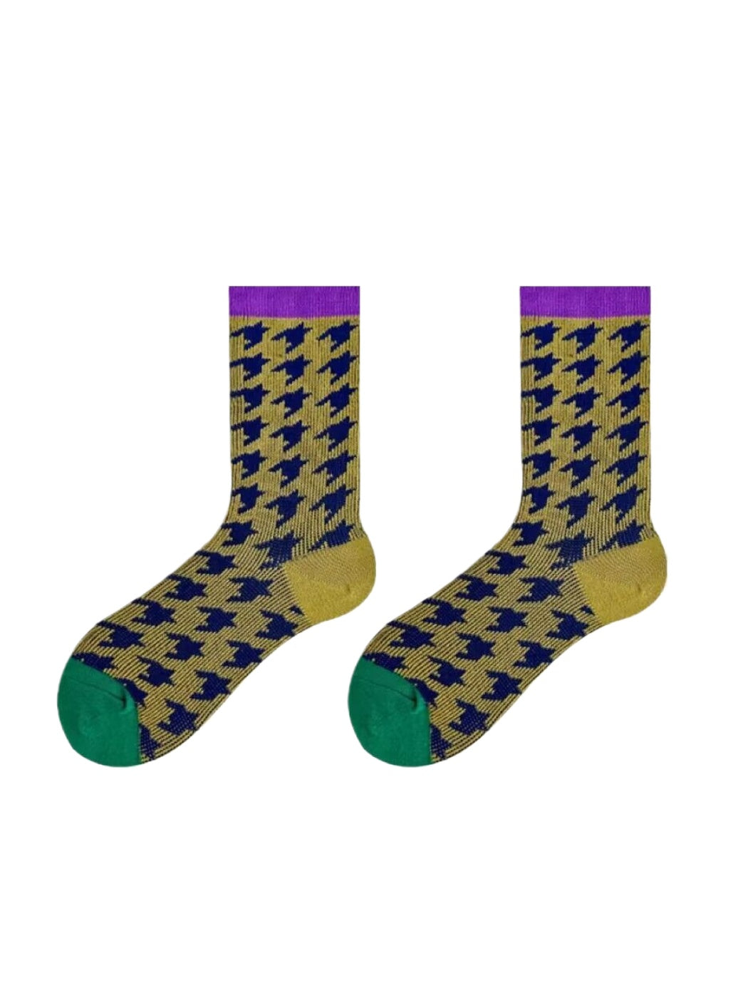 Rufia – Colorful Leopard Print Crew Socks