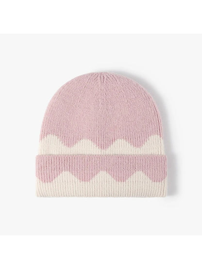 Haila - Wave Colorblock Cuffed Beanie