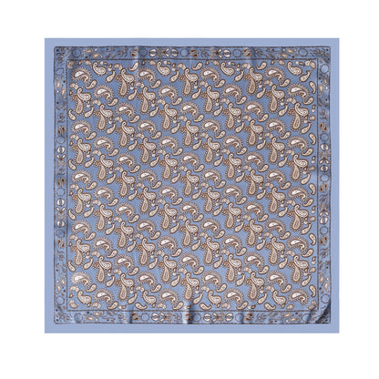 Scarvii - Soft Vintage Paisley Printed Square Scarf