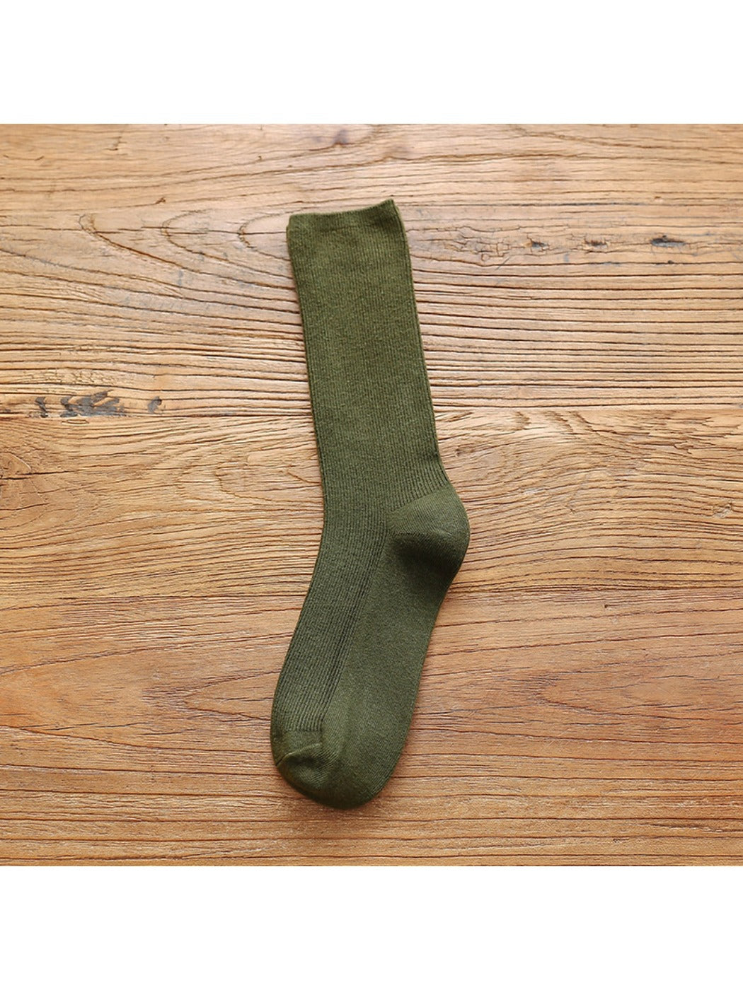 Rufia - Solid Color Mid-Calf Socks for Women