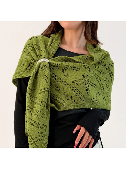 Scarvii - Textured Crochet Triangle Wrap