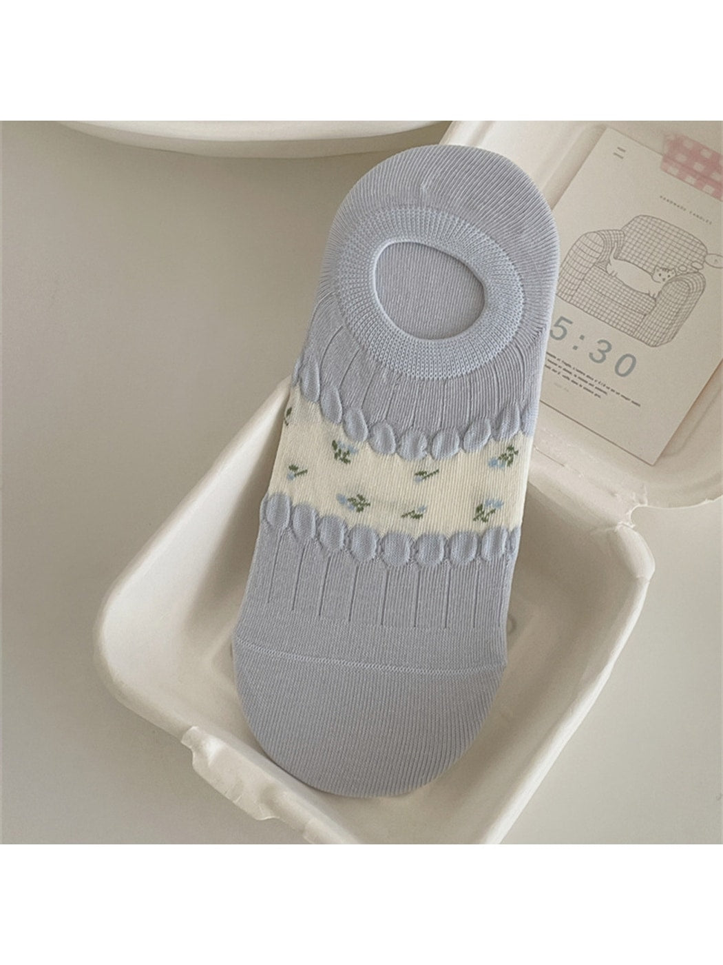 Rufia - Sweet Floral Patchwork Low Ankle Socks