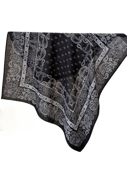 Scarvii - Paisley Print Square Scarf - Vintage & Boho