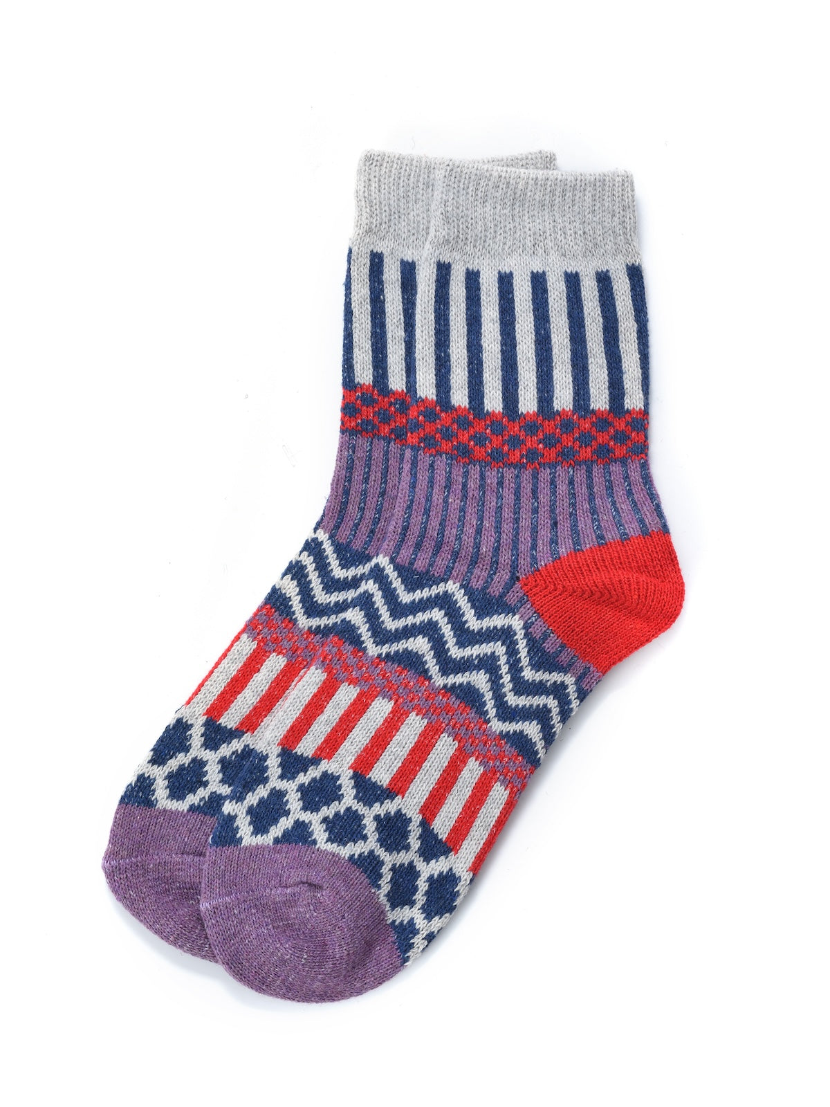 Rufia - 5 Pairs Bohemian Wool-Blend Socks Set