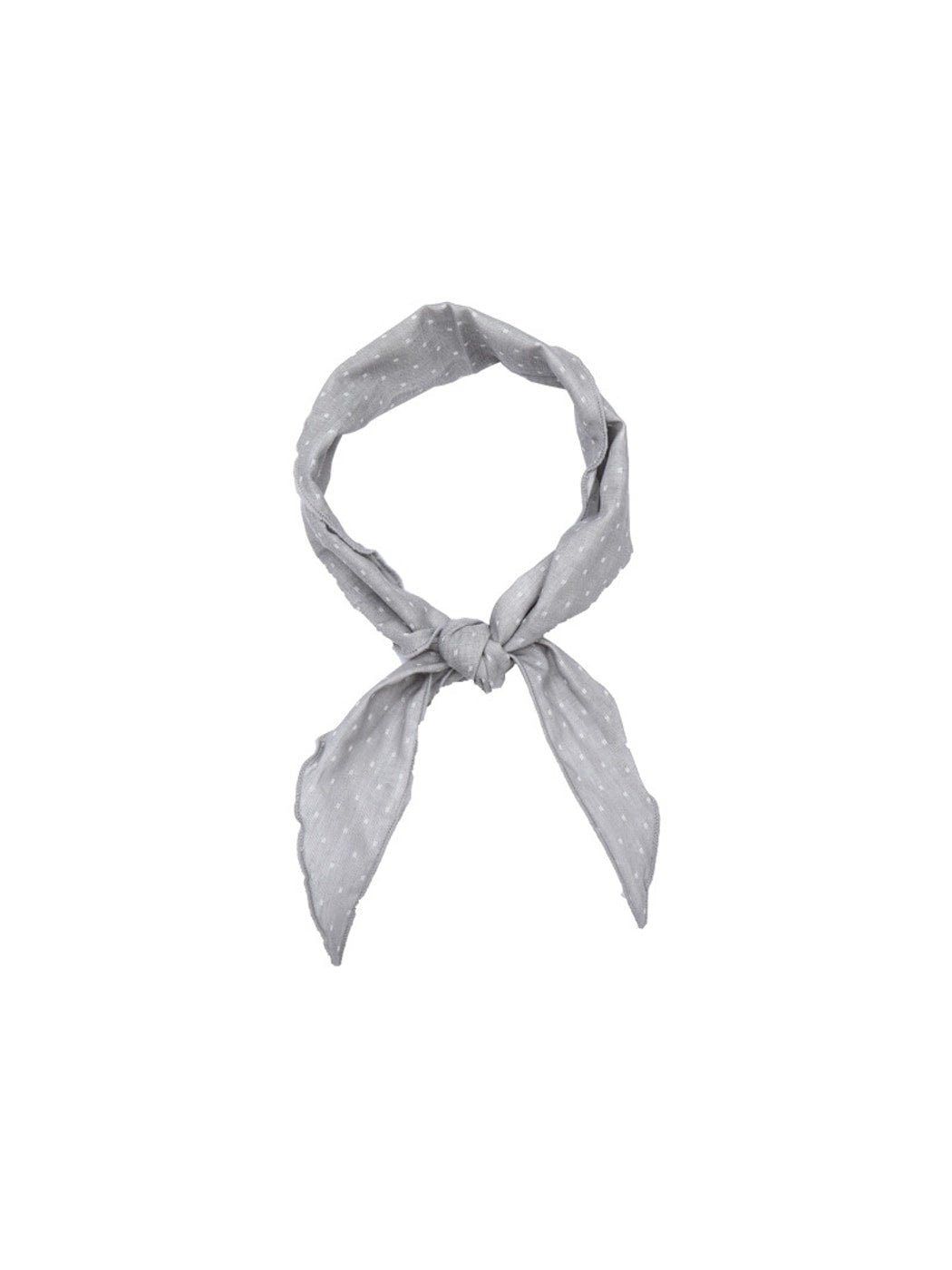 Scarvii - Dotted Scallop Edge Minimal Triangle Bandana