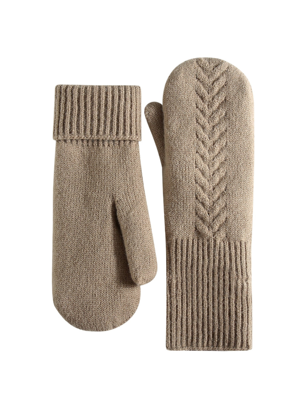 Gloving - Cable Knit Winter Mittens